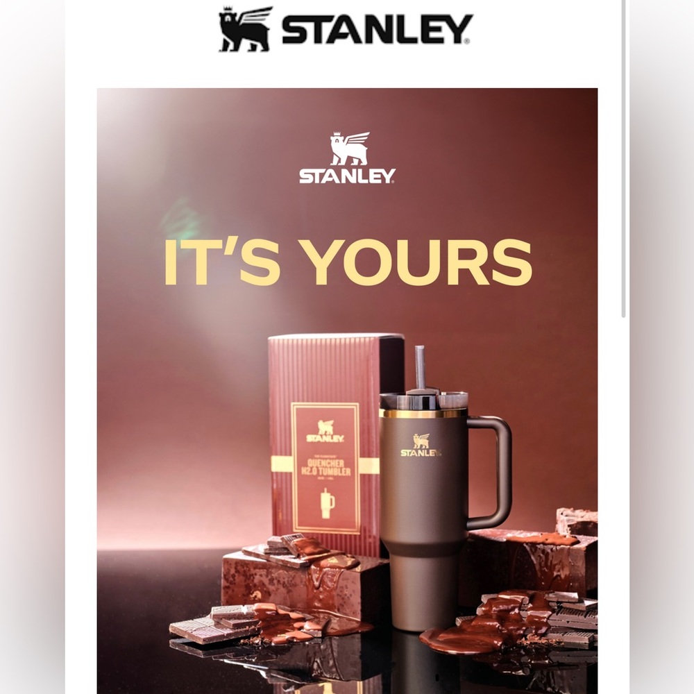Brand New Chocolate Gold Stanley Tumbler